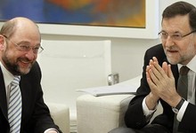 Rajoy, recibe a Martin Schulz, presidente del Parlamento Europeo | EFE