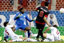 Ral Garca marca el nico gol del partido. | EFE