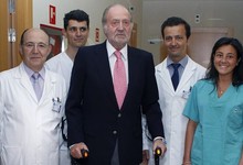 El Rey, tras una de sus operaciones. | Archivo