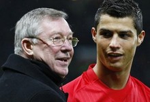 Alex Ferguson y Cristiano Ronaldo, durante la etapa del portugus en el United. | EFE