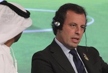Sandro Rosell, durante un seminario en Dubai. | EFE
