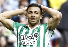 Rub�n Castro, durante el partido del pasado s�bado en el Bernab�u. | EFE