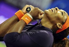 Serena Williams, durante el torneo de Doha. | EFE