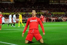 Ronaldo celebra un tanto en el Pizjun. | EFE