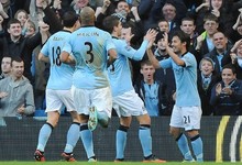 Silva celebra su gol contra el Aston Villa. | EFE