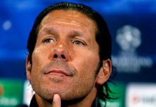 Simeone, en la rueda de prensa previa al partido contra el Zenit. | Cordon Press