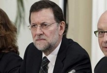 Rajoy, con Senz de Santamara y Montoro, que tambin estarn este lunes en Gnova13.