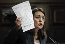 Soraya Rodrguez durante su intervencin en la sesin de control al Gobierno | EFE