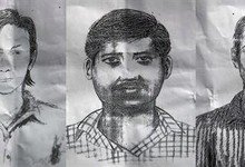 Imagen de los cinco sospechosos facilitada por la Polica de Bombay. | Efe