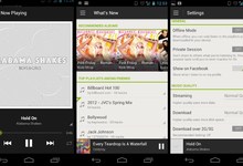 La aplicacin Spotify para Android 4.x