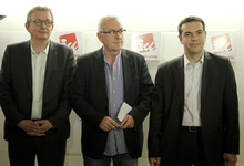 Pierre Laurent, Cayo Lara y Alesis Tzipras