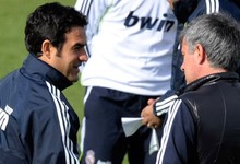 Toril y Mourinho, en un entrenamiento | Archivo
