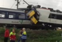 Imagen de televisin del choque de trenes