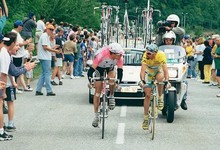 Jan Ullrich y Marco Pantani, segundo y ganador del Tour 98. | Cordon Press/Archivo