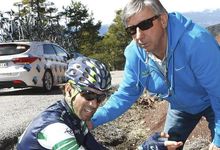 Alejandro Valverde, junto a Eusebio Unzu. | EFE