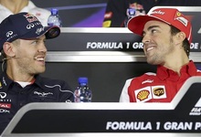 Sebastian Vettel y Fernando Alonso. | Cordon Press/Archivo