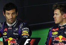 Mark Webber y Sebastian Vettel, en rueda de prensa. | Cordon Press