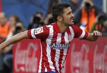 Villa celebra el primer gol del Atltico ante el Athletic. | EFE