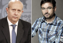 Jos Ignacio Wert y Jordi vole.