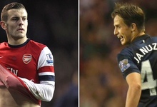 Jack Wilshere y Adnan Januzaj. | LD