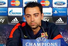 Xavi Hern�ndez, en rueda de prensa. | Cordon Press