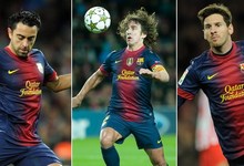 Xavi, Puyol y Messi. | LD