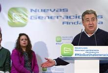 Juan Ignacio Zoido, durante un acto de Nuevas Generaciones | Efe