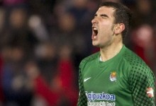 Zubikarai, durante el encuentro de la temporada pasada ante el Mallorca. | EFE