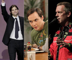 Ashton Kutcher, Jim Parsons, Hugh Laurie, en la lista