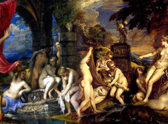 Diana y Acten y Diana y Calisto, de Tiziano