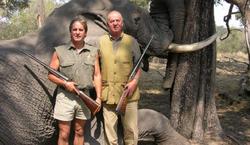 El Rey, durante su pol�mica cacer�a en Botsuana | Archivo