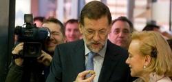 Rajoy, con Cherines, en la anterior campaa electoral | PP