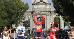 Contador, Valverde y Purito, en el podio de la Vuelta 2012. | Archivo