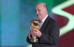 Vicente del Bosque devuelve la Copa del Mundo. | EFE