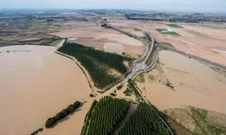 Desbordamiento del ro Ebro como consecuencia de la riada provocada por los ros Arga y Aragn en Navarra | Efe