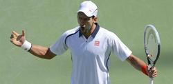 Djokovic celebra uno de los puntos logrados. | EFE