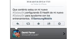 Mensaje escrito por David Ferrer en su cuenta de Twitter.