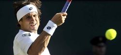 David Ferrer, durante un partido en Wimbledon. | EFE