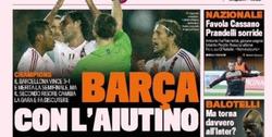 La portada del diario 'Gazzetta dello Sport'