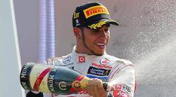 Hamilton celebra su triunfo el pasado mes de septiembre en Monza. | EFE/Archivo