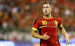 Eden Hazard disputa un partido con la selección belga. | Cordon Press/Archivo