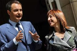 Begoña Lagasabaster, junto a Zapatero | Archivo