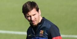 Leo Messi, durante un entrenamiento del Barça. | Archivo