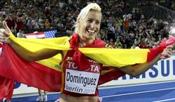 Marta Dom�nguez se proclam� campeona mundial de 3.000 metros obst�culos en Berl�n 2009 . | Archivo