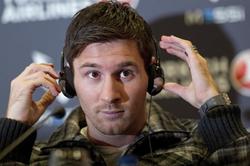 Messi en la rueda de prensa donde habl del cataln | EFE