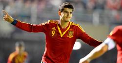Álvaro Morata celebra su gol a Hungría. | Cordon Press