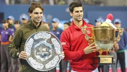 Nadal y Djokovic, tras la final del Abierto de Pekn. | EFE