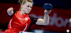La tenista de mesa polaca Natalia Partyka.