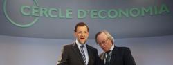 Josep Piqu y Mariano Rajoy en un acto del Crculo de Economa | EFE