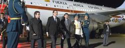Mariano Rajoy, a su llegada a Kazajistn, este domingo | Moncloa/Diego Crespo